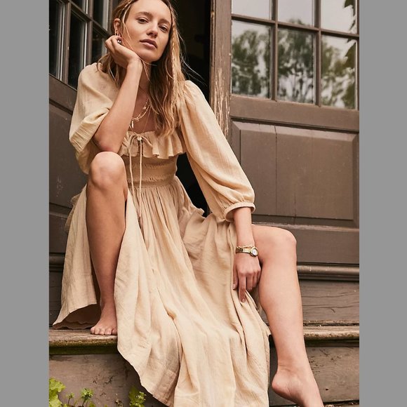 Free People Oasis Midi Dress - Nomadic Desert - Picture 4 of 13